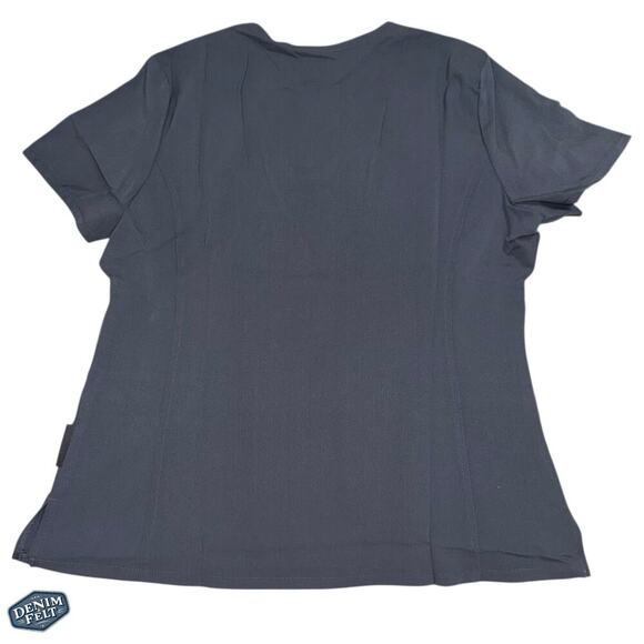 Vince Camuto Women’s V-Neck Scrub Top | Pewter/Grey | NEW/NWT!! - Picture 4 of 10
